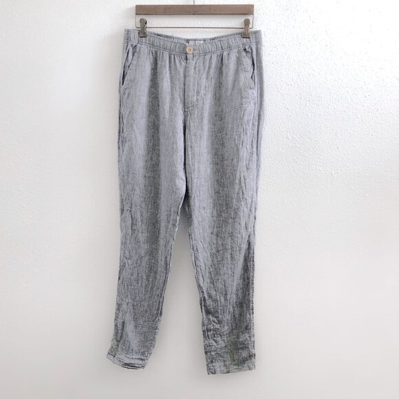 FreeLinen Other - FREELINE 100% Linen Elastic Waist Pants Size Large